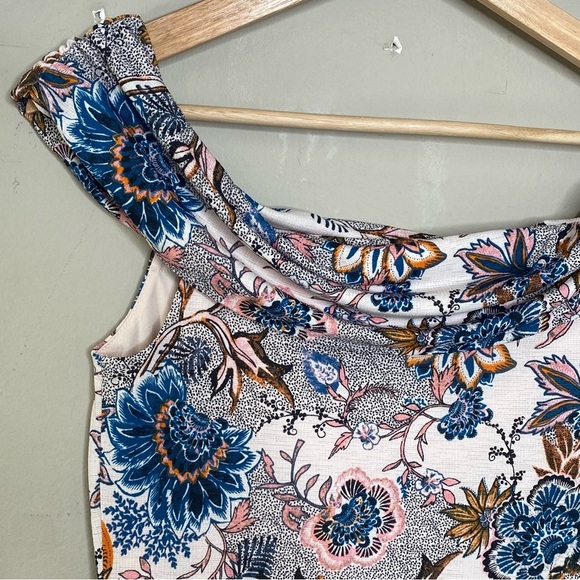 RACHEL Rachel Roy Off The Shoulder Strapless Midi Floral A-Line Dress Medium - Picture 7 of 16